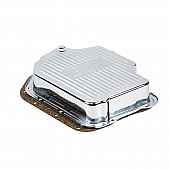 B&M Automatic Transmission Oil Pan Steel Silver - 20289