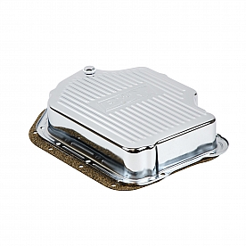 B&M Automatic Transmission Oil Pan Steel Silver - 20289