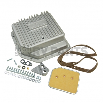 B&M Automatic Transmission Oil Pan Aluminum Silver - 30280
