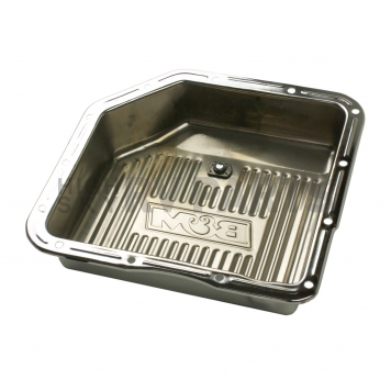 B&M Automatic Transmission Oil Pan Steel Silver - 30289-2