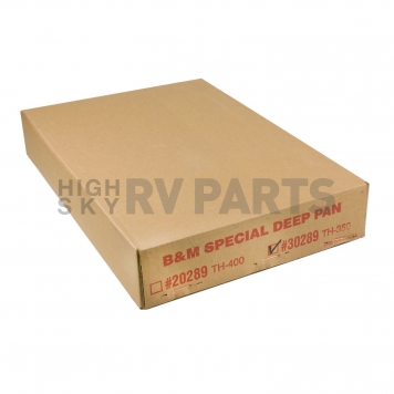 B&M Automatic Transmission Oil Pan Steel Silver - 30289-1