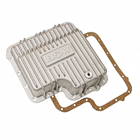 B&M Automatic Transmission Oil Pan Aluminum Silver - 40281