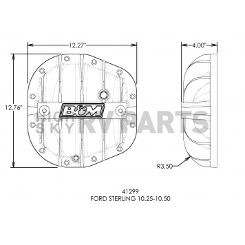 B&M Differential Cover - 41299-2