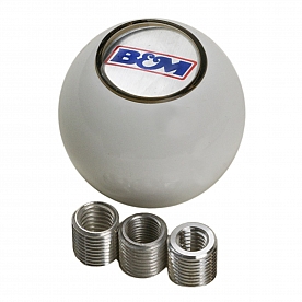 B&M Shifter Knob White Plastic - 46110