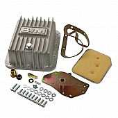 B&M Automatic Transmission Oil Pan Aluminum Silver - 50281