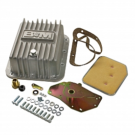B&M Automatic Transmission Oil Pan Aluminum Silver - 50281