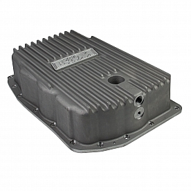 B&M Automatic Transmission Oil Pan Cast Aluminum Natural - 70391