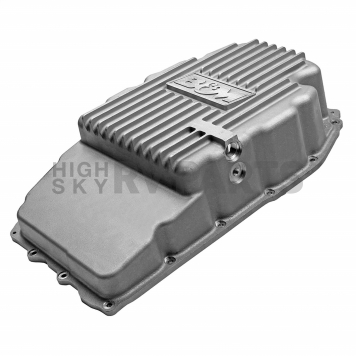 B&M Automatic Transmission Oil Pan Cast Aluminum Silver - 70399