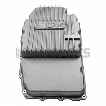 B&M Automatic Transmission Oil Pan Cast Aluminum Silver - 70399-2