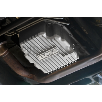 B&M Automatic Transmission Oil Pan Cast Aluminum Silver - 70399-6
