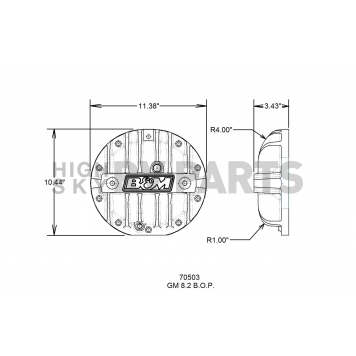 B&M Differential Cover - 70503-2