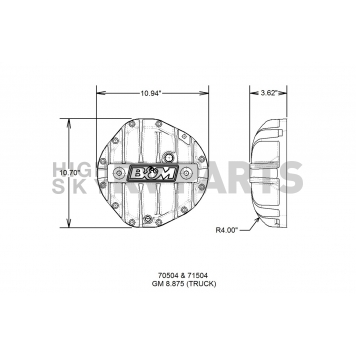 B&M Differential Cover - 70504-3