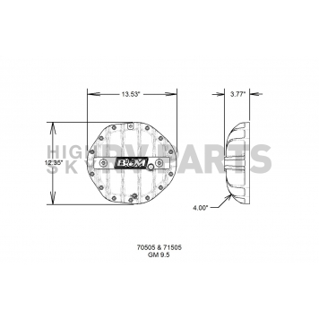 B&M Differential Cover - 70505-1