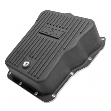 B&M Automatic Transmission Oil Pan Aluminum Black - 71390-3