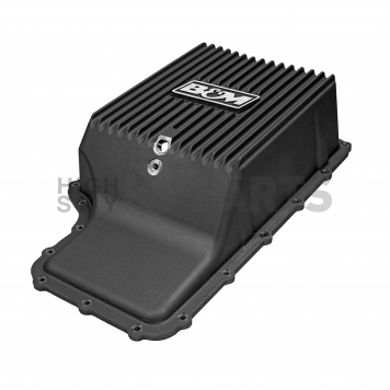 B&M Automatic Transmission Oil Pan Cast Aluminum Black - 71397-3