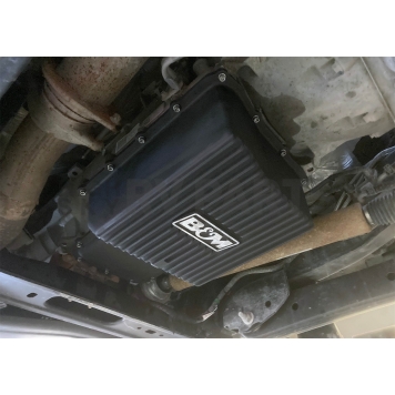 B&M Automatic Transmission Oil Pan Cast Aluminum Black - 71397-8