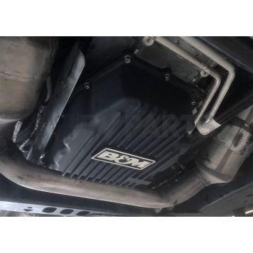 B&M Automatic Transmission Oil Pan Cast Aluminum Black - 71399-1