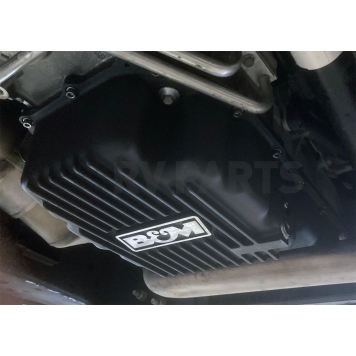 B&M Automatic Transmission Oil Pan Cast Aluminum Black - 71399-2