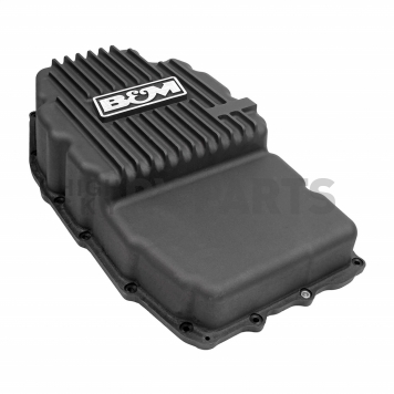 B&M Automatic Transmission Oil Pan Cast Aluminum Black - 71399-3