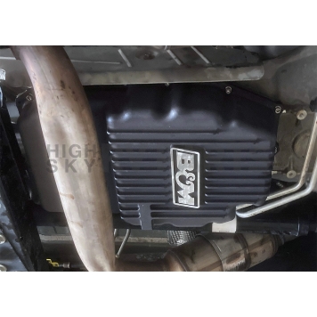 B&M Automatic Transmission Oil Pan Cast Aluminum Black - 71399-9