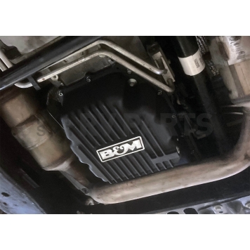 B&M Automatic Transmission Oil Pan Cast Aluminum Black - 71399-10