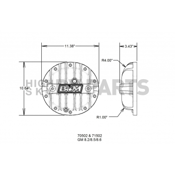 B&M Differential Cover - 71502-3