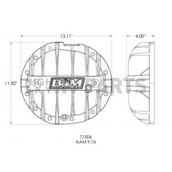 B&M Differential Cover - 71506-2
