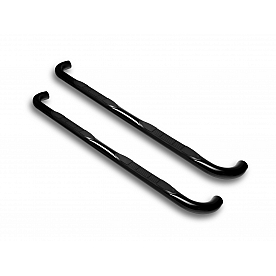 Armordillo USA Rocker Mount 4 Inch Oval Black Side Step Bars - 7152533