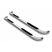 Armordillo USA Rocker Mount 4 Inch Oval Black Side Step Bars - 7157217