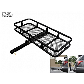 Armordillo USA 2" Hitch Cargo Carrier Basket Black - 7167506