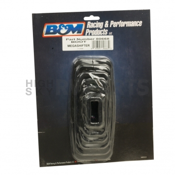 B&M Shifter Boot Black Rubber - 80668-3