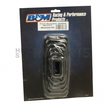 B&M Shifter Boot Black Rubber - 80668-3
