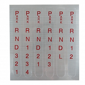B&M Automatic Transmission Shifter Indicator Decal - 80848