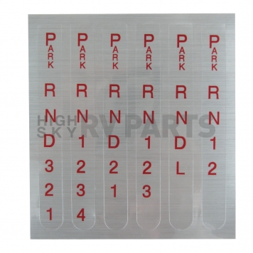 B&M Automatic Transmission Shifter Indicator Decal - 80848