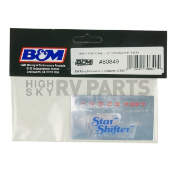 B&M Automatic Transmission Shifter Indicator Decal - 80849-1