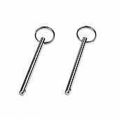 B&M Quick Release Pin Split Ring Stainless Steel Set Of 2 - 81127