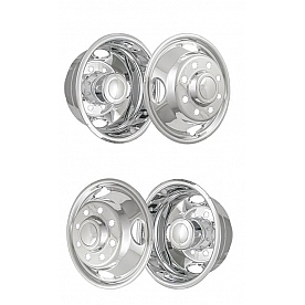 Coast To Coast Wheel Simulator ABS Plastic Front And Rear - Set Of 4 - IWCN816F05P