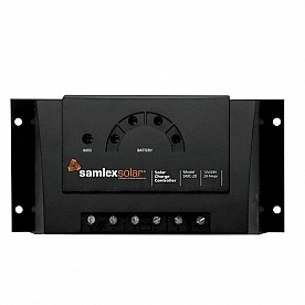 Samlex Solar 12/24V Battery Charger Controller 5 Multicolor LED Display 20 Amp