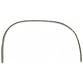 Goodmark Industries Wheel Well Molding - Right Side Silver Aluminum Single - CF94569R