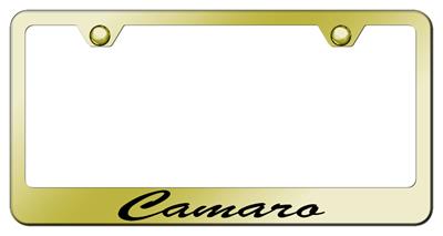 Au-tomotive Gold LFCHVEC License Plate Frame - Stainless Steel, Chevrolet Engraved, Chrome Finish